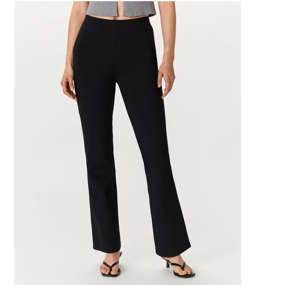 Quince Ultra-Stretch Ponte Bootcut Pants, 28 inseam small